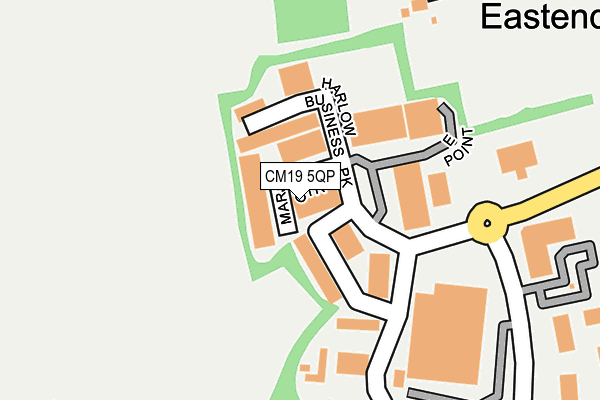 CM19 5QP map - OS OpenMap – Local (Ordnance Survey) CM19 5QP map - OS OpenMap – Local (Ordnance Survey)