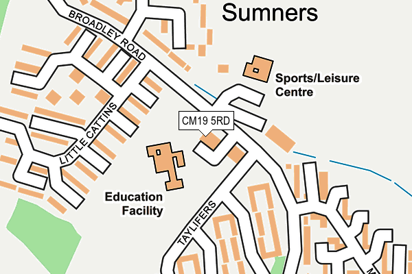 CM19 5RD map - OS OpenMap – Local (Ordnance Survey) CM19 5RD map - OS OpenMap – Local (Ordnance Survey)