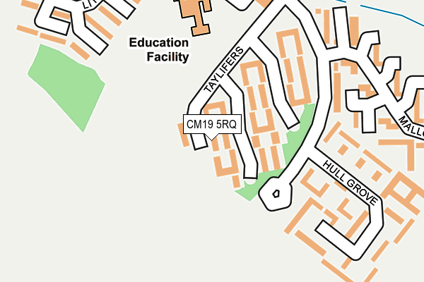 CM19 5RQ map - OS OpenMap – Local (Ordnance Survey) CM19 5RQ map - OS OpenMap – Local (Ordnance Survey)