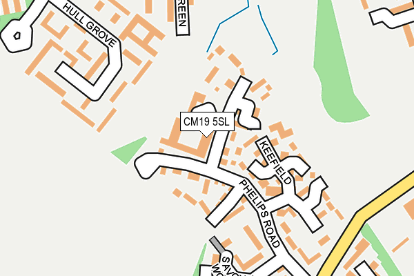 CM19 5SL map - OS OpenMap – Local (Ordnance Survey) CM19 5SL map - OS OpenMap – Local (Ordnance Survey)