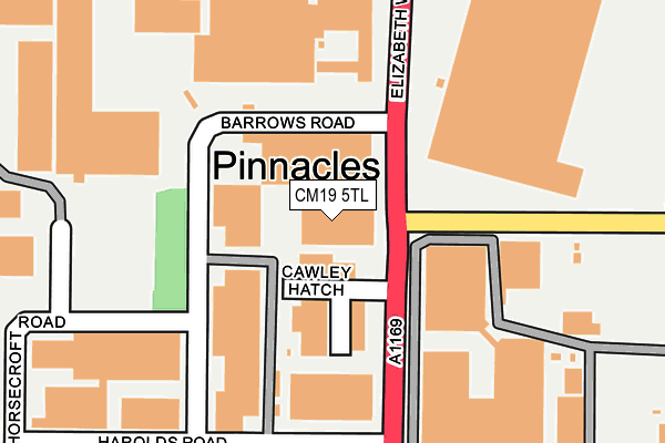 CM19 5TL map - OS OpenMap – Local (Ordnance Survey) CM19 5TL map - OS OpenMap – Local (Ordnance Survey)
