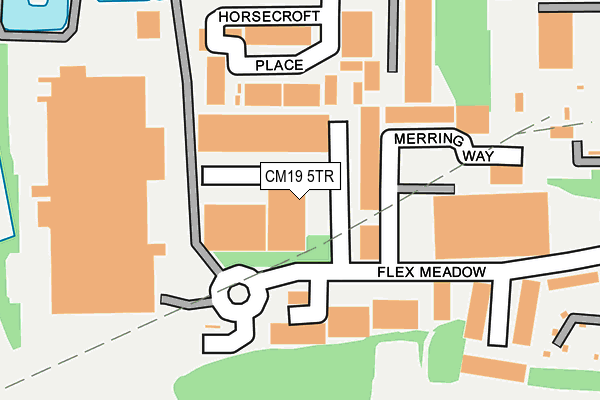 CM19 5TR map - OS OpenMap – Local (Ordnance Survey) CM19 5TR map - OS OpenMap – Local (Ordnance Survey)