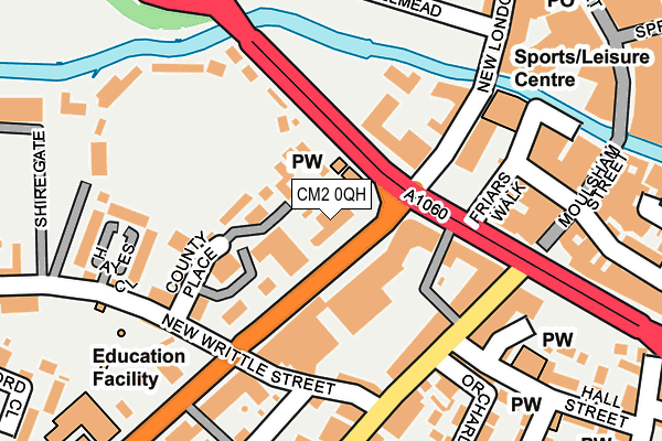 CM2 0QH map - OS OpenMap – Local (Ordnance Survey) CM2 0QH map - OS OpenMap – Local (Ordnance Survey)