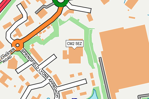 CM2 5EZ map - OS OpenMap – Local (Ordnance Survey) CM2 5EZ map - OS OpenMap – Local (Ordnance Survey)