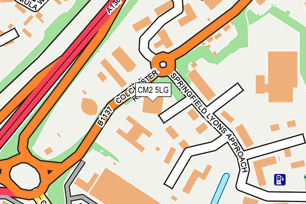 CM2 5LG map - OS OpenMap – Local (Ordnance Survey) CM2 5LG map - OS OpenMap – Local (Ordnance Survey)