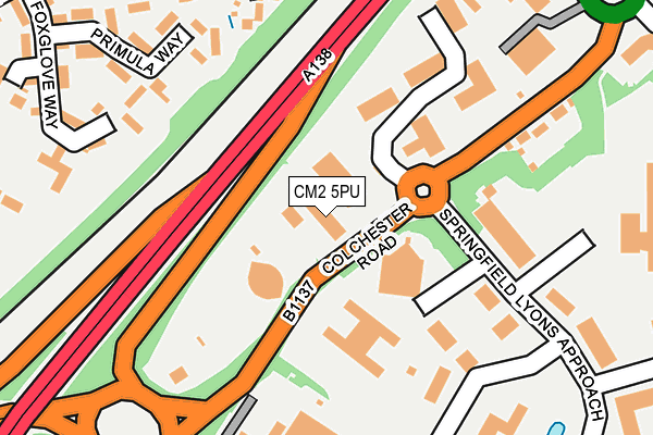 CM2 5PU map - OS OpenMap – Local (Ordnance Survey) CM2 5PU map - OS OpenMap – Local (Ordnance Survey)