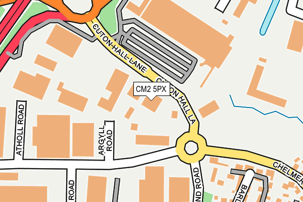 CM2 5PX map - OS OpenMap – Local (Ordnance Survey) CM2 5PX map - OS OpenMap – Local (Ordnance Survey)