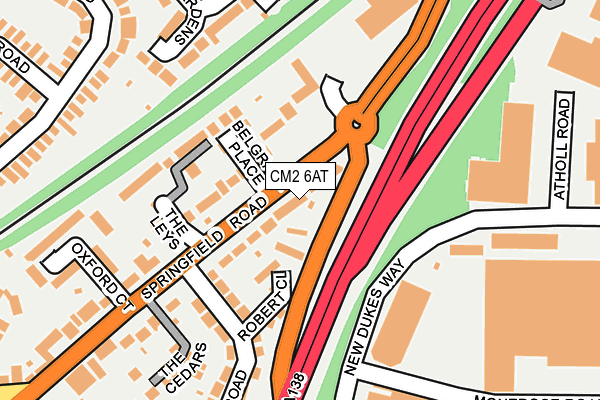 CM2 6AT map - OS OpenMap – Local (Ordnance Survey) CM2 6AT map - OS OpenMap – Local (Ordnance Survey)