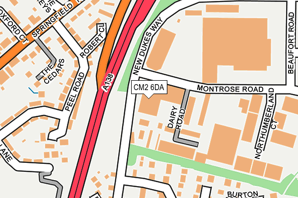 CM2 6DA map - OS OpenMap – Local (Ordnance Survey) CM2 6DA map - OS OpenMap – Local (Ordnance Survey)