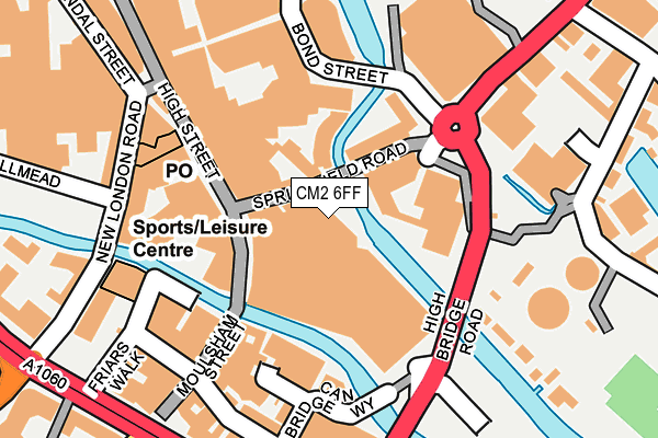 CM2 6FF map - OS OpenMap – Local (Ordnance Survey) CM2 6FF map - OS OpenMap – Local (Ordnance Survey)