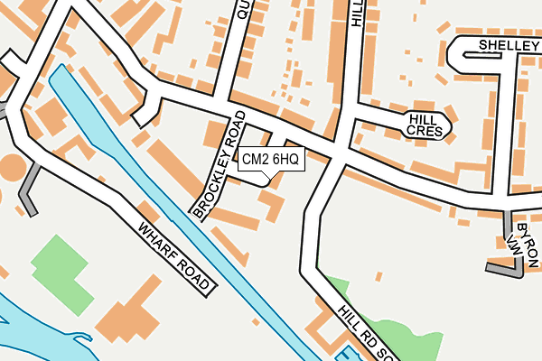 CM2 6HQ map - OS OpenMap – Local (Ordnance Survey) CM2 6HQ map - OS OpenMap – Local (Ordnance Survey)