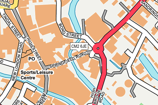CM2 6JE map - OS OpenMap – Local (Ordnance Survey) CM2 6JE map - OS OpenMap – Local (Ordnance Survey)