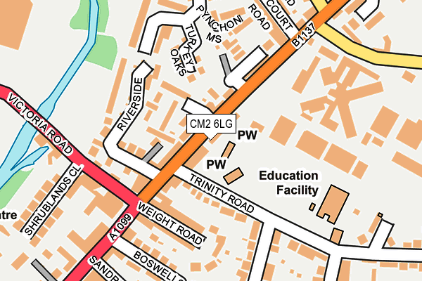 CM2 6LG map - OS OpenMap – Local (Ordnance Survey) CM2 6LG map - OS OpenMap – Local (Ordnance Survey)