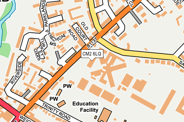CM2 6LQ map - OS OpenMap – Local (Ordnance Survey) CM2 6LQ map - OS OpenMap – Local (Ordnance Survey)