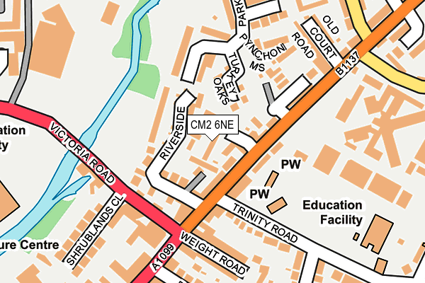 CM2 6NE map - OS OpenMap – Local (Ordnance Survey) CM2 6NE map - OS OpenMap – Local (Ordnance Survey)