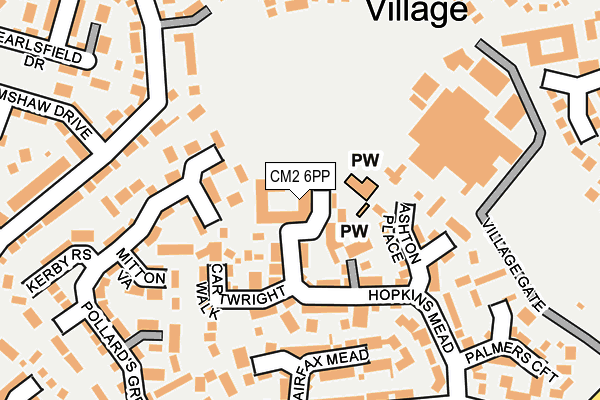 CM2 6PP map - OS OpenMap – Local (Ordnance Survey) CM2 6PP map - OS OpenMap – Local (Ordnance Survey)