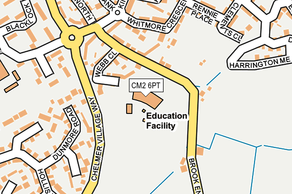 CM2 6PT map - OS OpenMap – Local (Ordnance Survey)