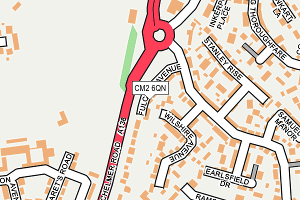 CM2 6QN map - OS OpenMap – Local (Ordnance Survey) CM2 6QN map - OS OpenMap – Local (Ordnance Survey)