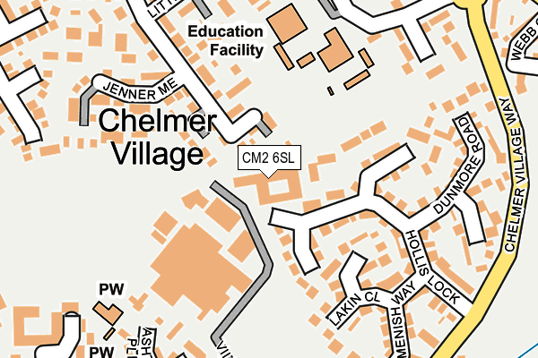 CM2 6SL map - OS OpenMap – Local (Ordnance Survey)