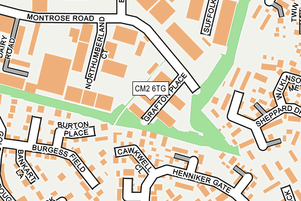 CM2 6TG map - OS OpenMap – Local (Ordnance Survey) CM2 6TG map - OS OpenMap – Local (Ordnance Survey)