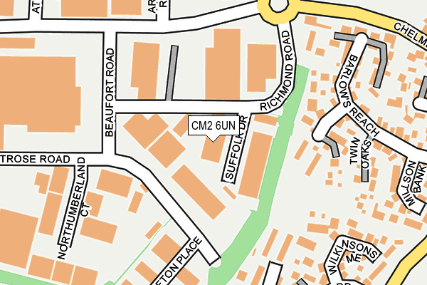 CM2 6UN map - OS OpenMap – Local (Ordnance Survey) CM2 6UN map - OS OpenMap – Local (Ordnance Survey)