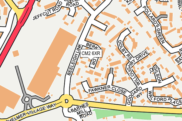 CM2 6XR map - OS OpenMap – Local (Ordnance Survey) CM2 6XR map - OS OpenMap – Local (Ordnance Survey)