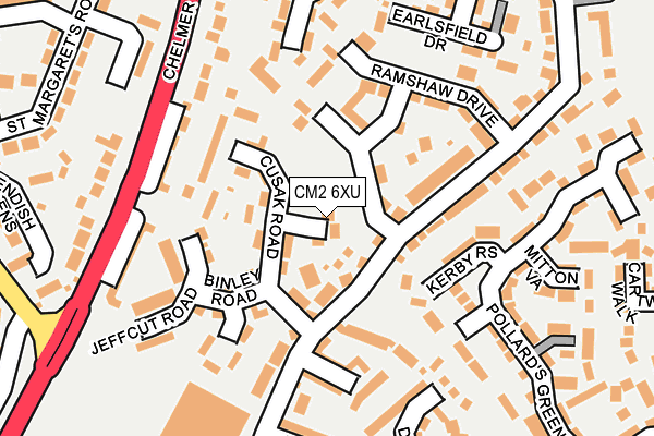 CM2 6XU map - OS OpenMap – Local (Ordnance Survey) CM2 6XU map - OS OpenMap – Local (Ordnance Survey)