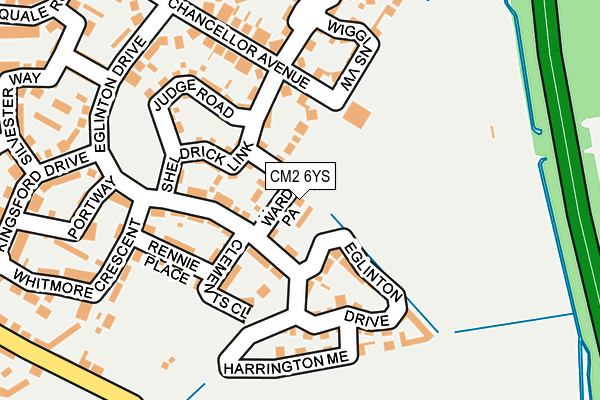 CM2 6YS map - OS OpenMap – Local (Ordnance Survey) CM2 6YS map - OS OpenMap – Local (Ordnance Survey)