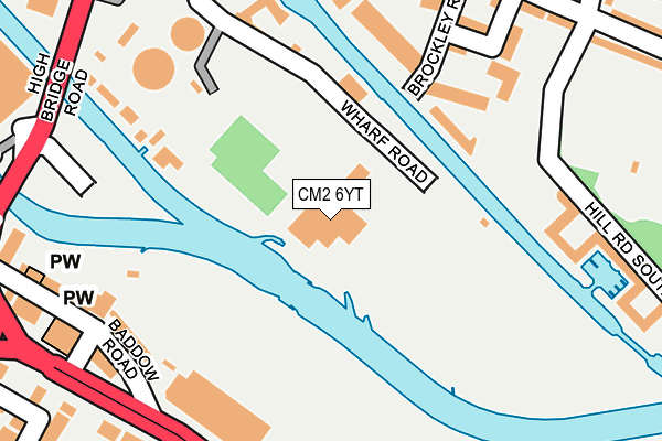CM2 6YT map - OS OpenMap – Local (Ordnance Survey) CM2 6YT map - OS OpenMap – Local (Ordnance Survey)