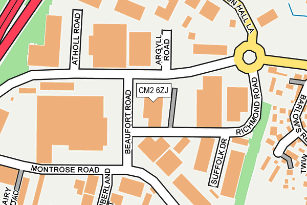 CM2 6ZJ map - OS OpenMap – Local (Ordnance Survey) CM2 6ZJ map - OS OpenMap – Local (Ordnance Survey)