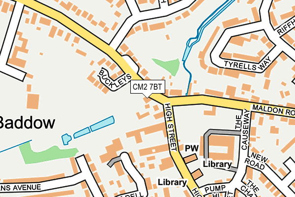 CM2 7BT map - OS OpenMap – Local (Ordnance Survey) CM2 7BT map - OS OpenMap – Local (Ordnance Survey)
