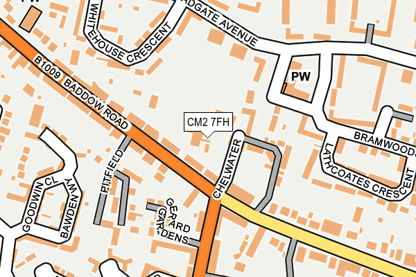 CM2 7FH map - OS OpenMap – Local (Ordnance Survey) CM2 7FH map - OS OpenMap – Local (Ordnance Survey)