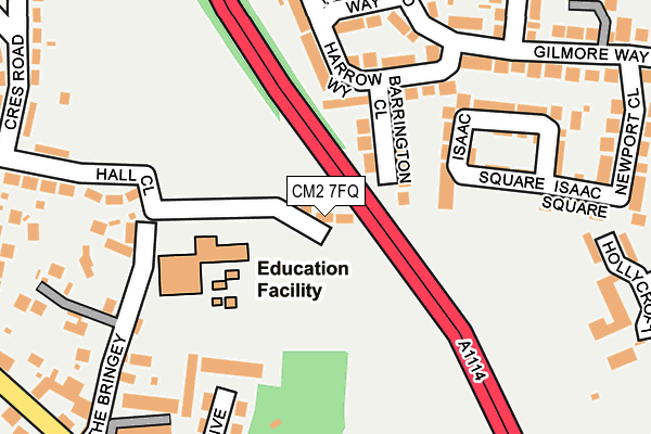 CM2 7FQ map - OS OpenMap – Local (Ordnance Survey) CM2 7FQ map - OS OpenMap – Local (Ordnance Survey)