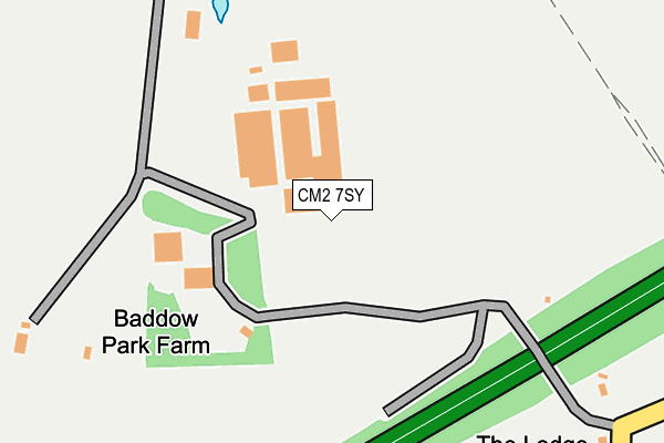 CM2 7SY map - OS OpenMap – Local (Ordnance Survey) CM2 7SY map - OS OpenMap – Local (Ordnance Survey)