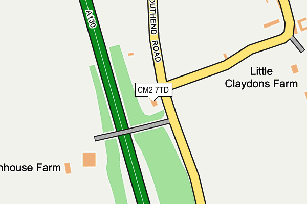 CM2 7TD map - OS OpenMap – Local (Ordnance Survey) CM2 7TD map - OS OpenMap – Local (Ordnance Survey)