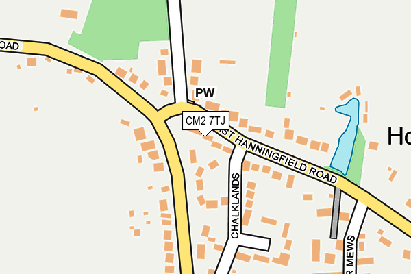 CM2 7TJ map - OS OpenMap – Local (Ordnance Survey) CM2 7TJ map - OS OpenMap – Local (Ordnance Survey)