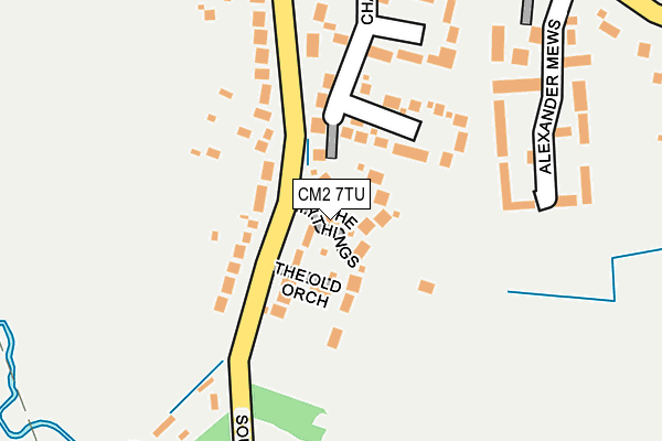 CM2 7TU map - OS OpenMap – Local (Ordnance Survey) CM2 7TU map - OS OpenMap – Local (Ordnance Survey)