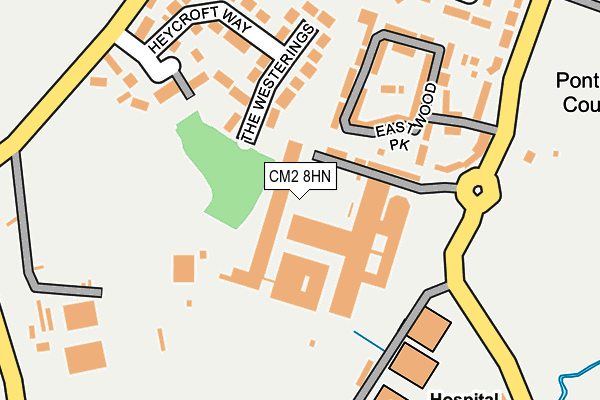 CM2 8HN map - OS OpenMap – Local (Ordnance Survey) CM2 8HN map - OS OpenMap – Local (Ordnance Survey)