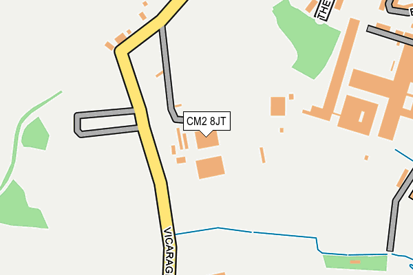 CM2 8JT map - OS OpenMap – Local (Ordnance Survey) CM2 8JT map - OS OpenMap – Local (Ordnance Survey)