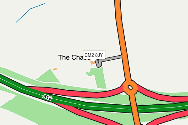CM2 8JY map - OS OpenMap – Local (Ordnance Survey) CM2 8JY map - OS OpenMap – Local (Ordnance Survey)