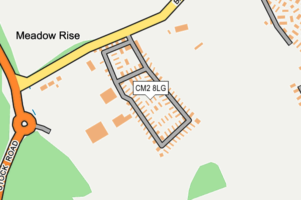 CM2 8LG map - OS OpenMap – Local (Ordnance Survey) CM2 8LG map - OS OpenMap – Local (Ordnance Survey)