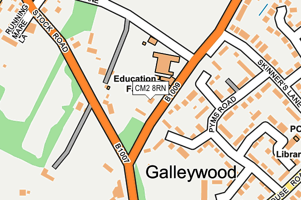 CM2 8RN map - OS OpenMap – Local (Ordnance Survey) CM2 8RN map - OS OpenMap – Local (Ordnance Survey)