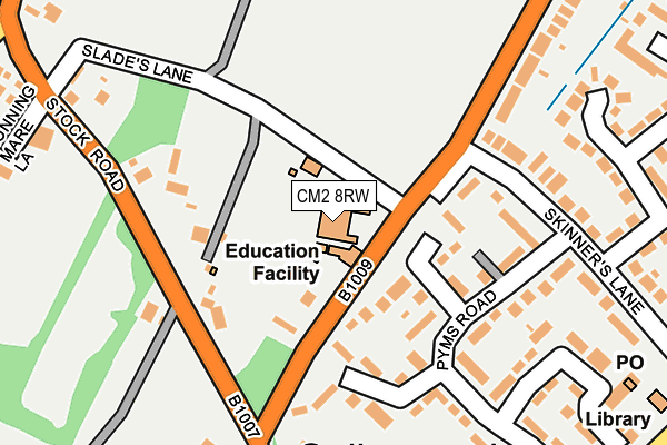 CM2 8RW map - OS OpenMap – Local (Ordnance Survey) CM2 8RW map - OS OpenMap – Local (Ordnance Survey)