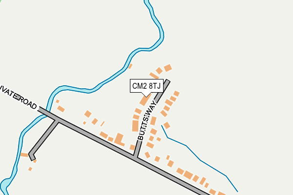 CM2 8TJ map - OS OpenMap – Local (Ordnance Survey) CM2 8TJ map - OS OpenMap – Local (Ordnance Survey)