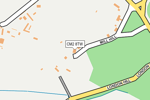 CM2 8TW map - OS OpenMap – Local (Ordnance Survey) CM2 8TW map - OS OpenMap – Local (Ordnance Survey)