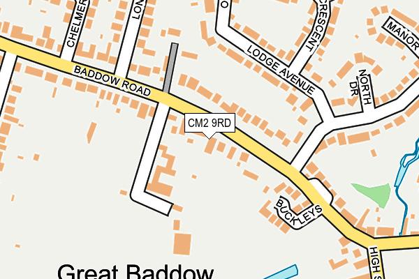 CM2 9RD map - OS OpenMap – Local (Ordnance Survey) CM2 9RD map - OS OpenMap – Local (Ordnance Survey)
