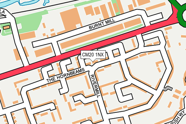 CM20 1NX map - OS OpenMap – Local (Ordnance Survey)