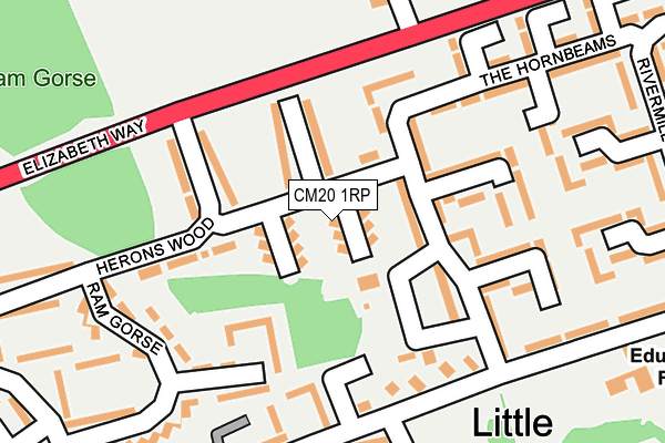 CM20 1RP map - OS OpenMap – Local (Ordnance Survey)