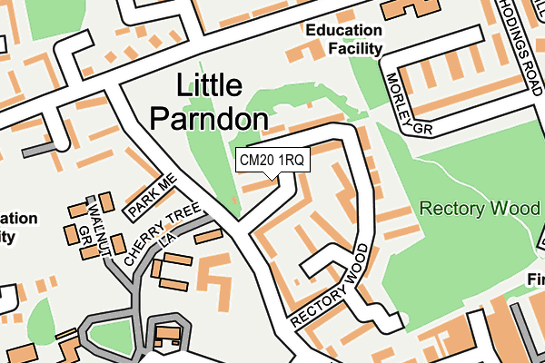 CM20 1RQ map - OS OpenMap – Local (Ordnance Survey) CM20 1RQ map - OS OpenMap – Local (Ordnance Survey)