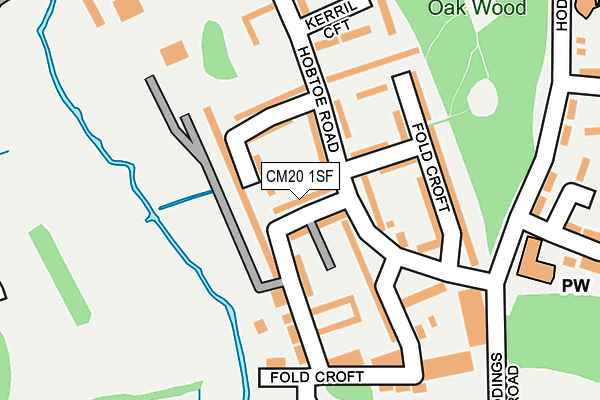 CM20 1SF map - OS OpenMap – Local (Ordnance Survey) CM20 1SF map - OS OpenMap – Local (Ordnance Survey)